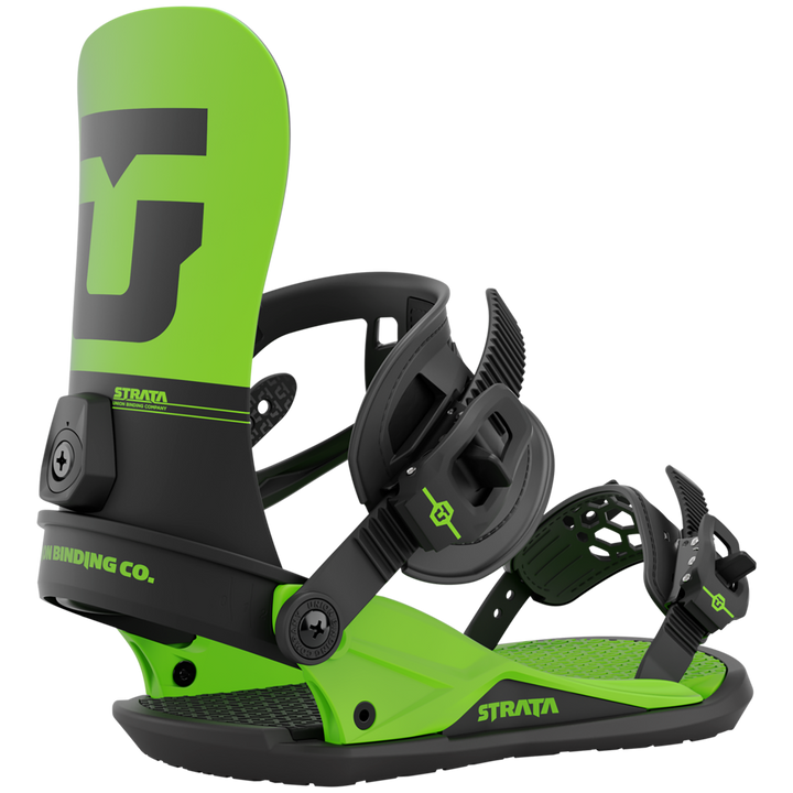 Union Strata Snowboard Bindings 2023 Acid Green