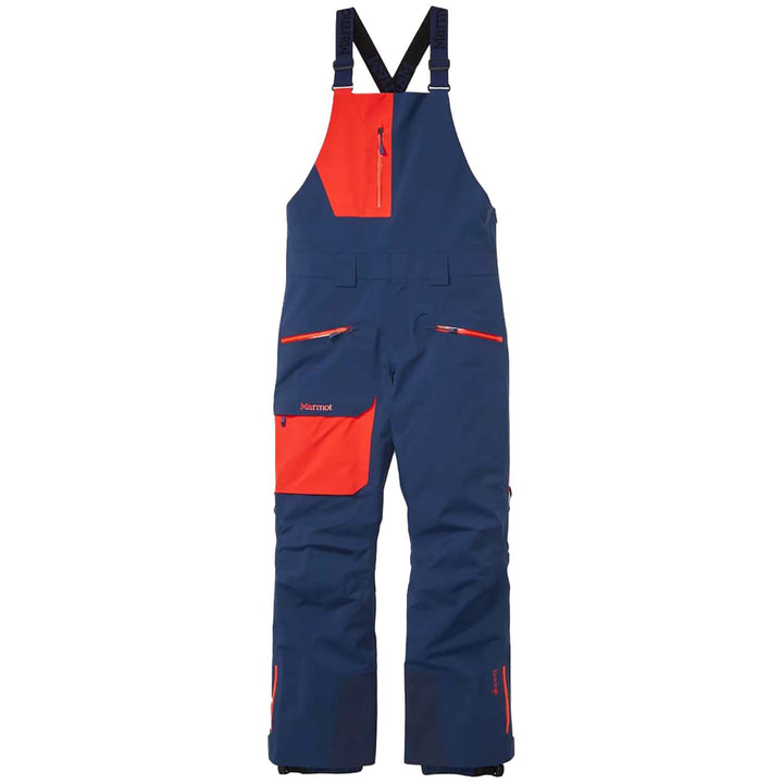 Marmot Smokes Run Bibs - Men's Arctic Navy/Vicotry Red