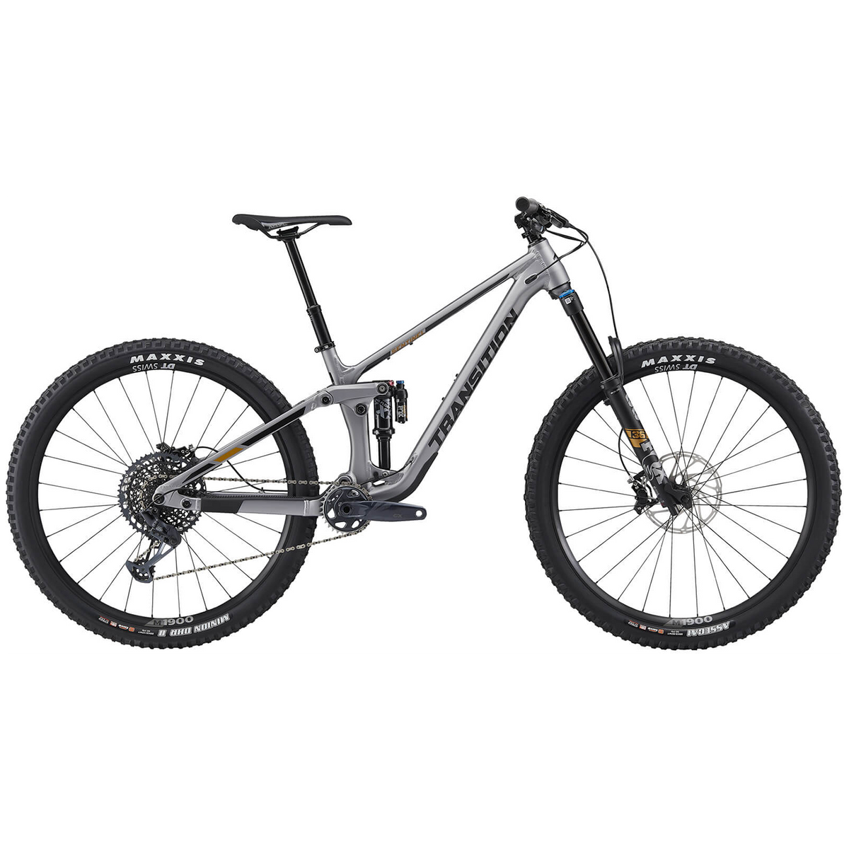 Transition Sentinel Alloy GX Complete Mountain Bike 2022 Platinum Silver