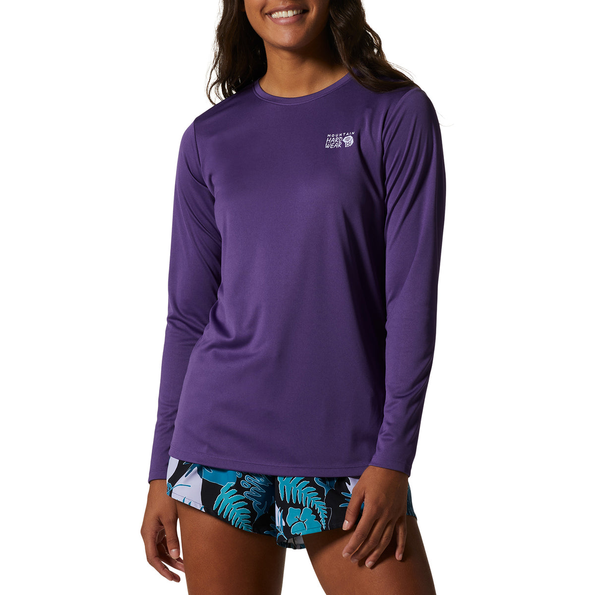 Mountain Hardwear Wicked Tech Long Sleeve Tee - Women's Purple Jewel