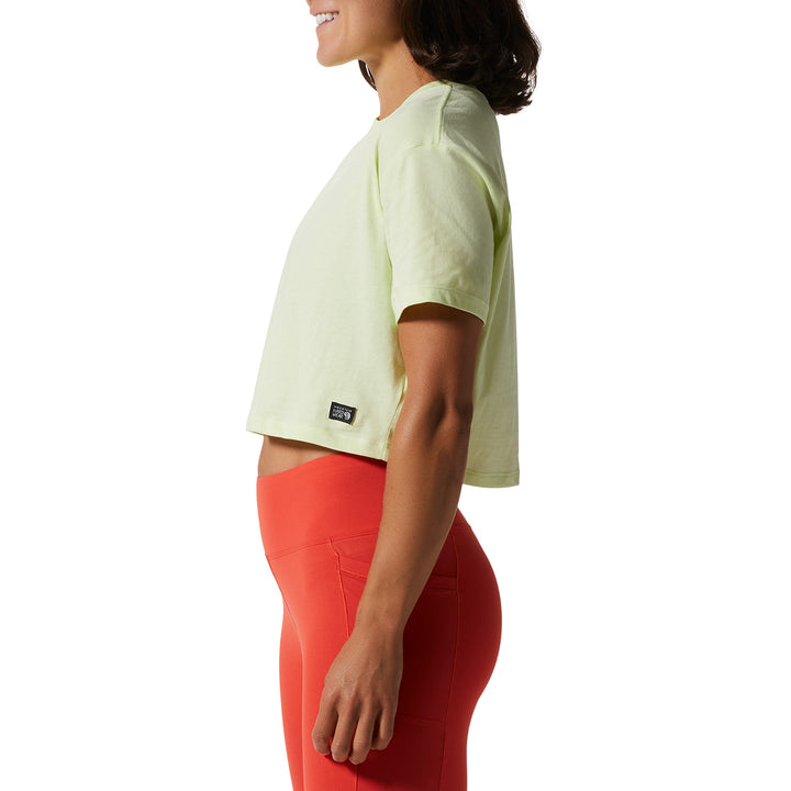 Mountain Hardwear Logo Crop Short Sleeve T-Shirt - Women's Electrolyte
