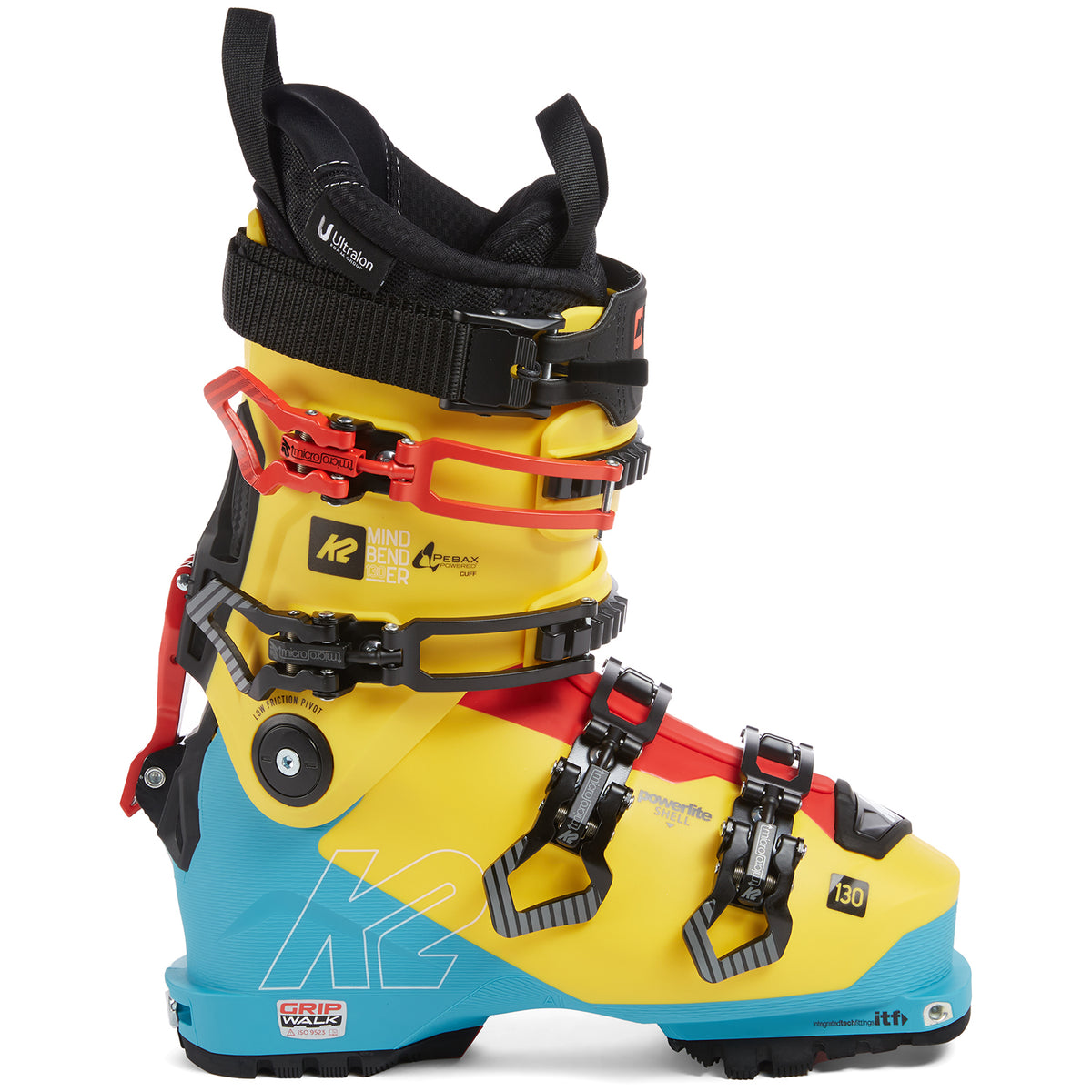 K2 Mindbender 130 LTD Alpine Touring Ski Boots 2020 Yellow/Blue