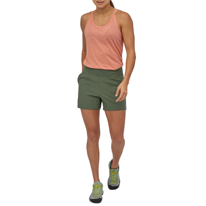 Patagonia Happy Hike 4" Shorts - Women's Kale Green