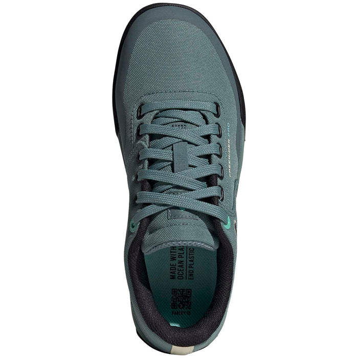 Five Ten Freerider Pro Canvas Shoes - Women's Hazy Emerald/Acid Mint/Core Black