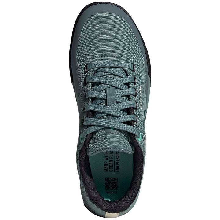 Five Ten Freerider Pro Canvas Shoes - Women's Hazy Emerald/Acid Mint/Core Black