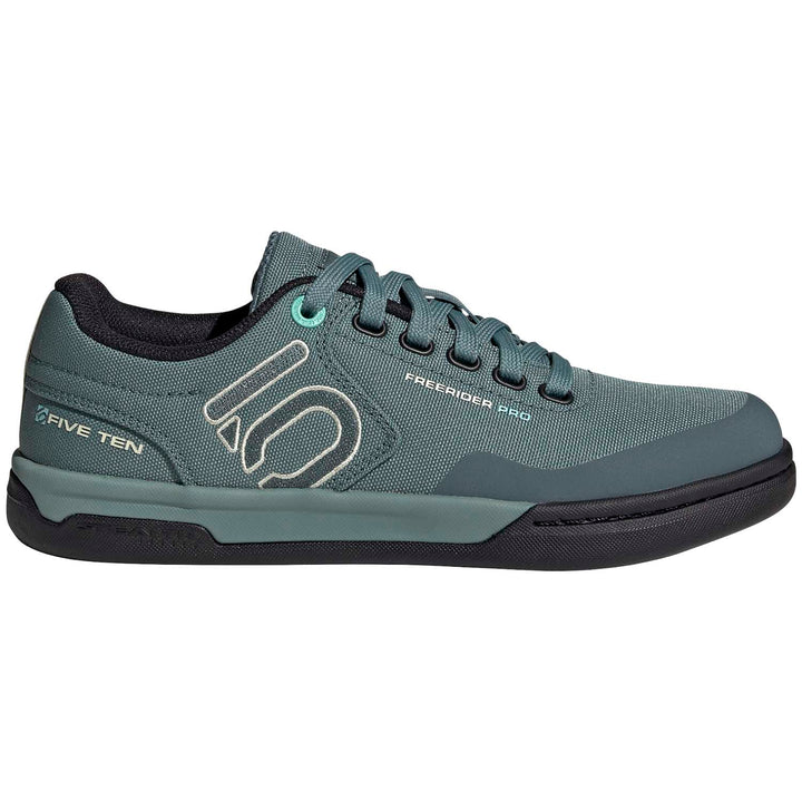 Five Ten Freerider Pro Canvas Shoes - Women's Hazy Emerald/Acid Mint/Core Black