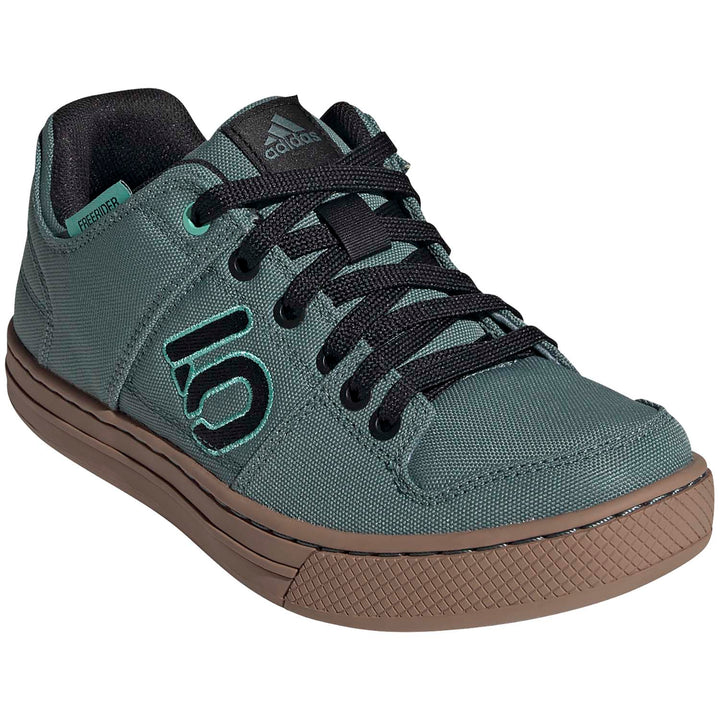 Five Ten Freerider Canvas Shoes - Women's Hazy Emerald/Core Black/Acid Mint