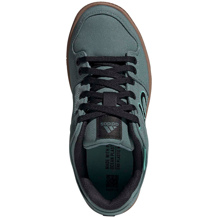 Five Ten Freerider Canvas Shoes - Women's Hazy Emerald/Core Black/Acid Mint