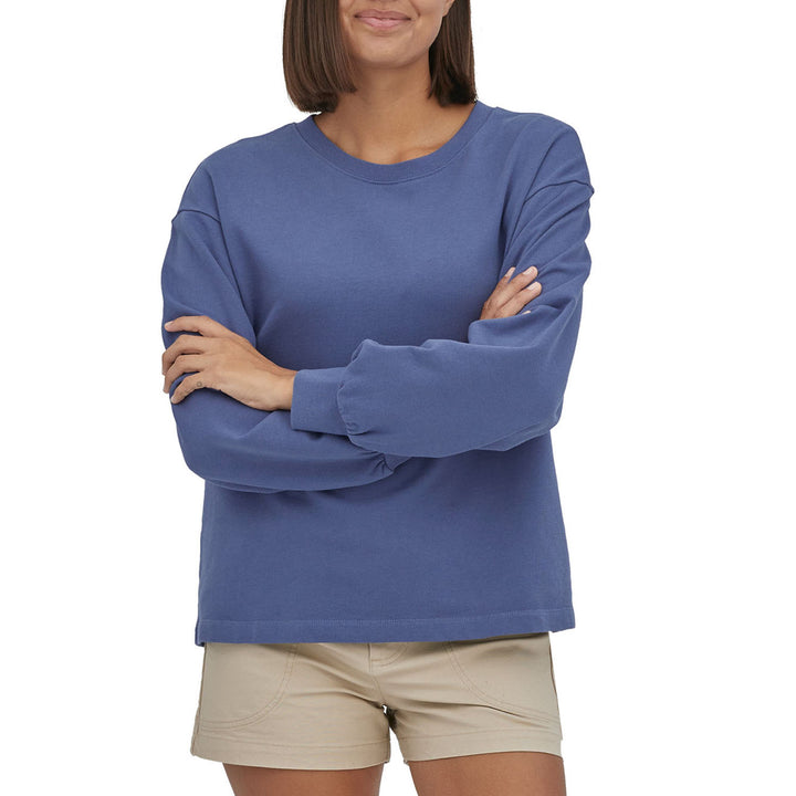 Patagonia Regenerative Organic Pilot Cotton Essential Pullover Sweater - Women's Current Blue