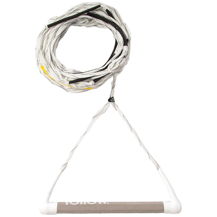 Follow Delta Pro Wakeboard Rope & Handle Package Salt/Pepper