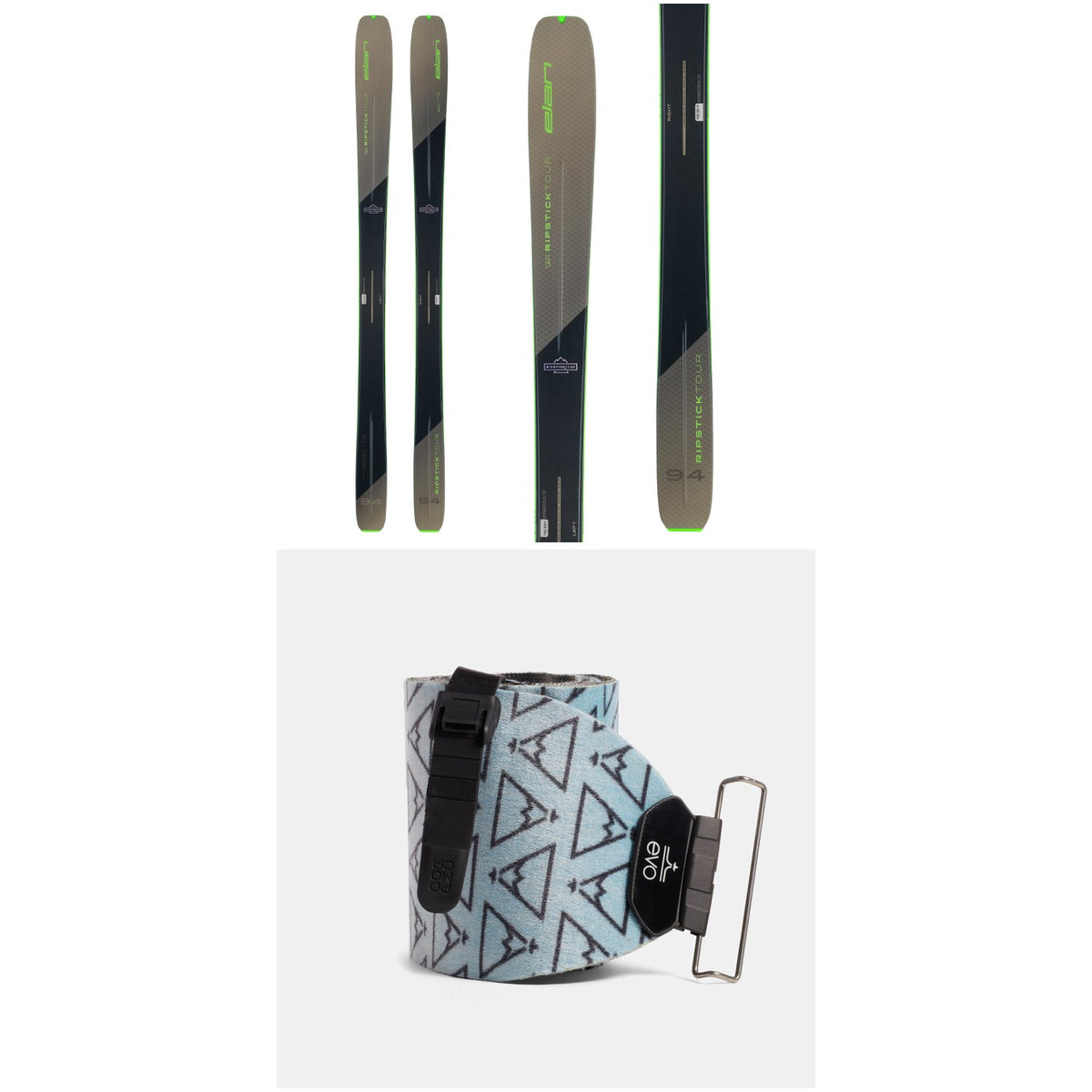 Elan Ripstick Tour 94 Skis 2023 + evo x Pomoca Pro Glide Climbing Skins