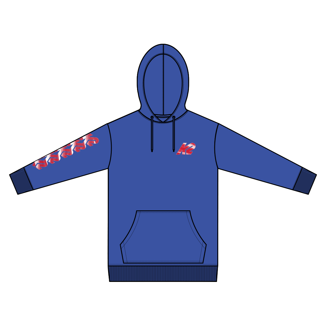 K2 RWB Stash Spray Hoodie - Men's Blue