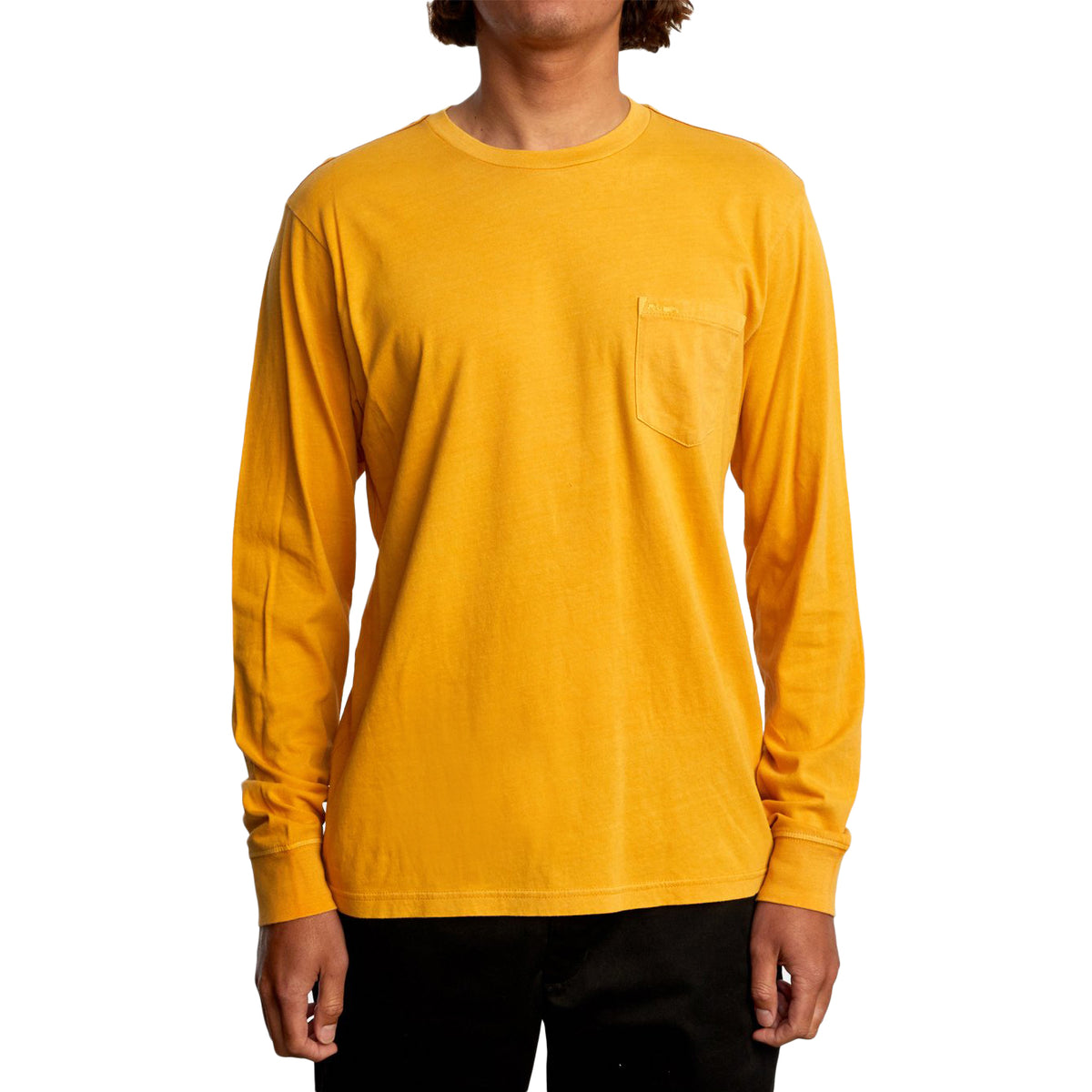 RVCA PTC Pigment Long-Sleeve T-Shirt - Men's Golden Rod