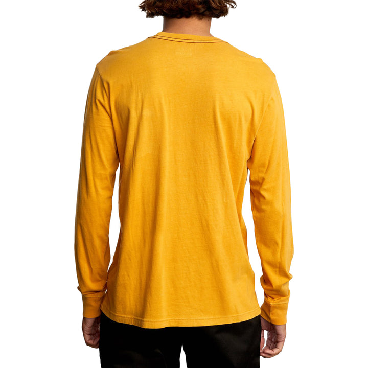 RVCA PTC Pigment Long-Sleeve T-Shirt - Men's Golden Rod
