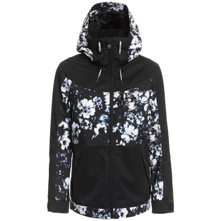 Roxy Presence Parka Jacket - Women's True Black/Black Flowers