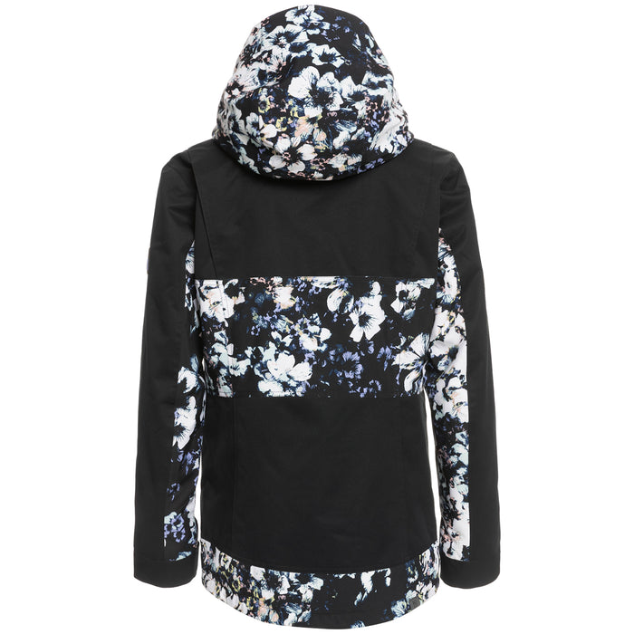 Roxy Presence Parka Jacket - Women's True Black/Black Flowers