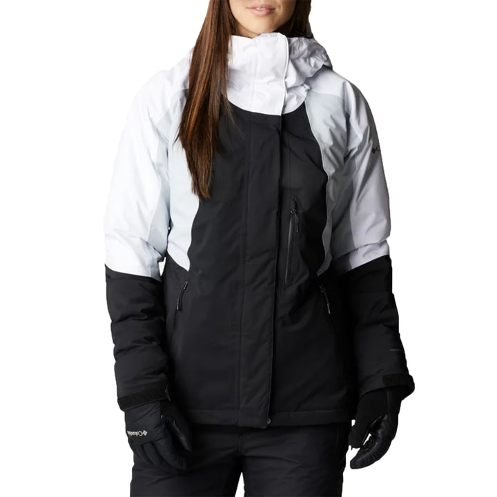 Columbia Glacier View Plus Size Jacket - Women's Black, Cirrus Grey, White