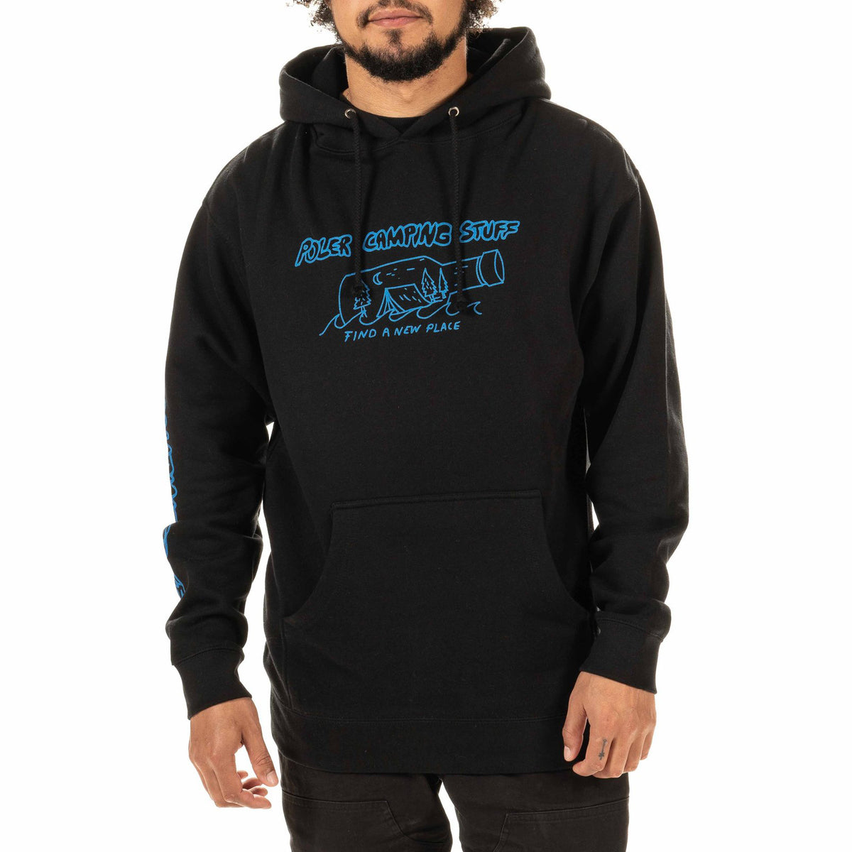 Poler Bottle Hoodie - Men's Black