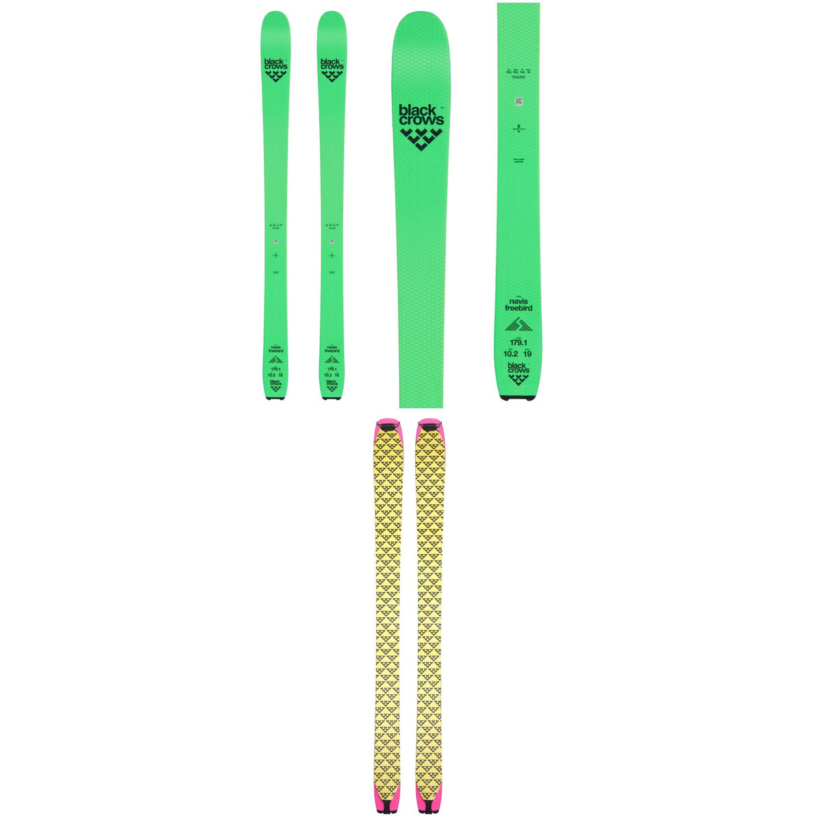 Black Crows Navis Freebird Skis 2022 + Pilus Navis Freebird Climbing Skins