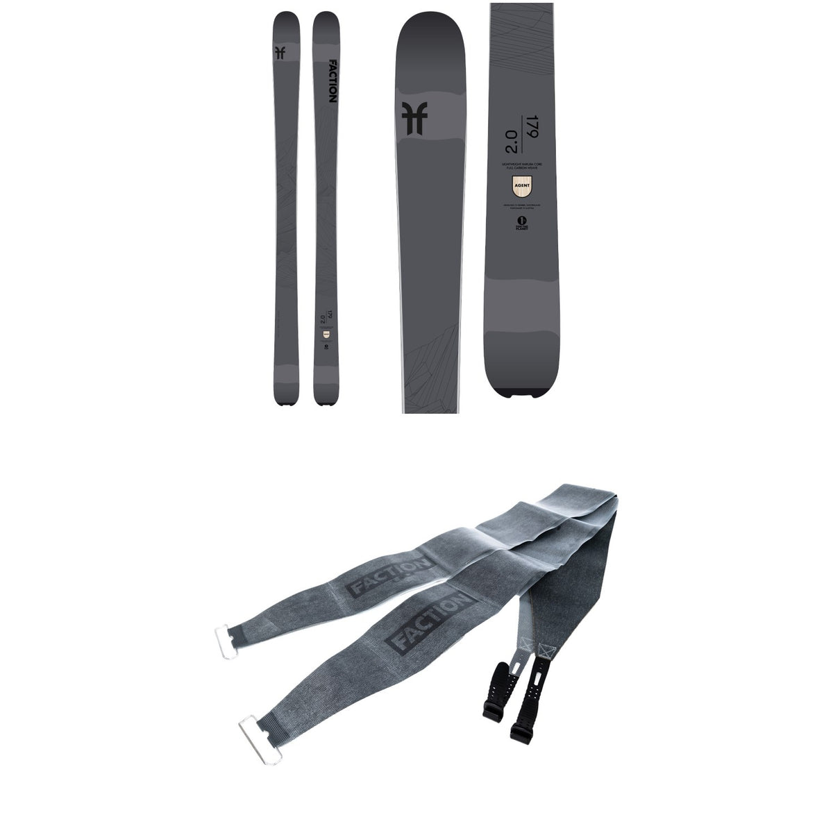 Faction Agent 2.0 Skis 2022 + Agent 2.0 / 2.0X Climbing Skins
