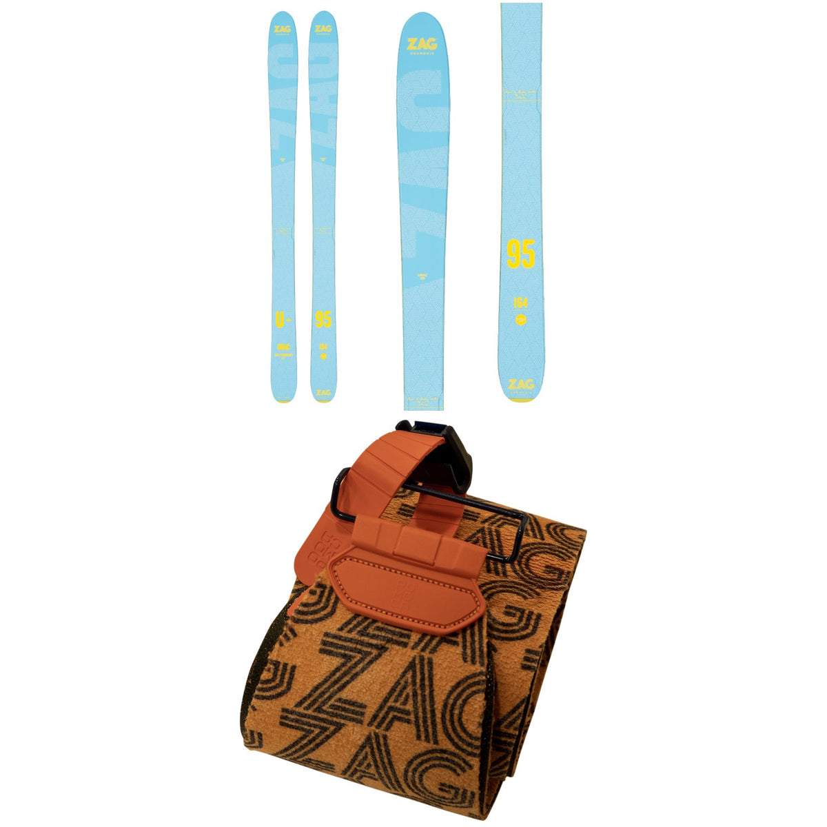 ZAG UBAC 95 Skis - Women's 2022 + UBAC 95 Skins - Women's