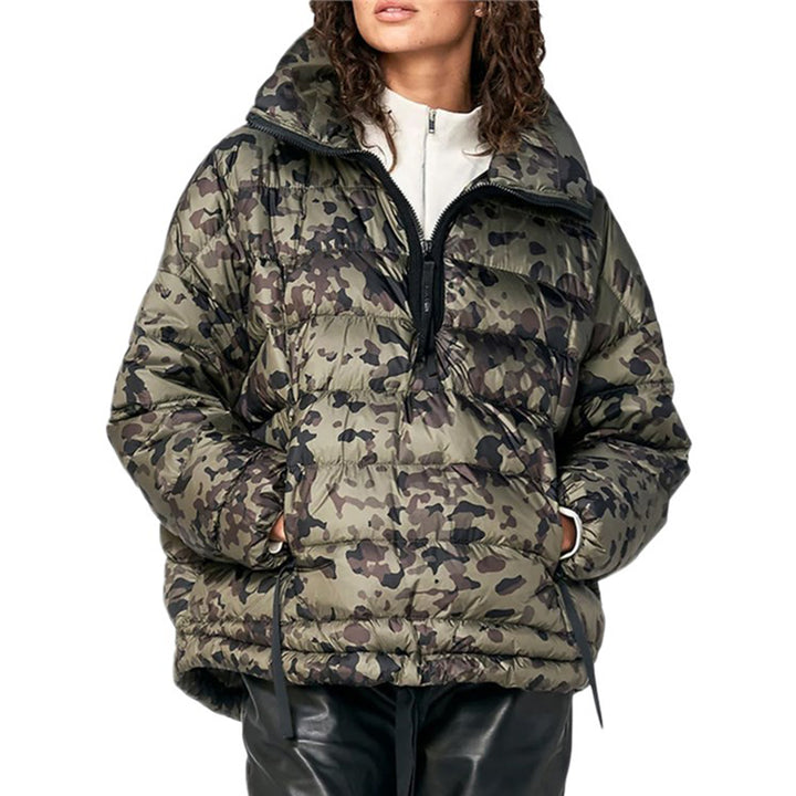 Holden Oversized Down Half-Zip Jacket - Women's Vintage Army Camo