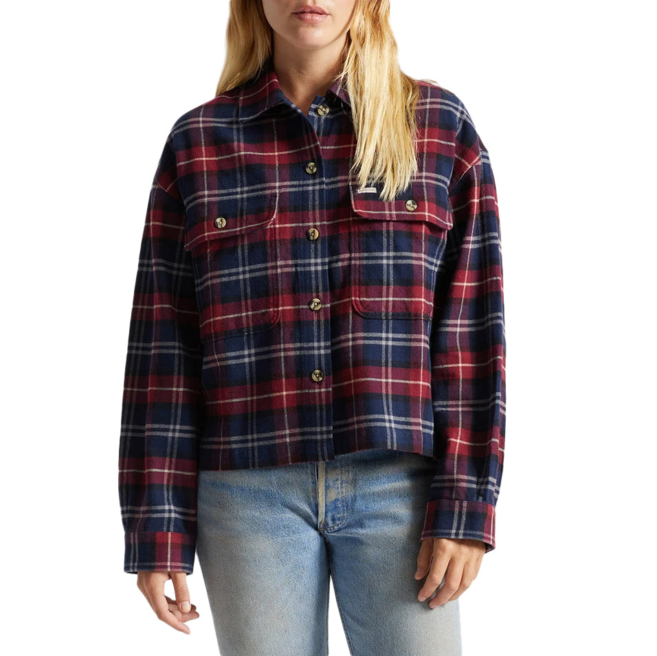 Brixton Bowery Long-Sleeve Flannel - Women's Cordovan