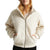 Brixton Utopia Sherpa Bomber Jacket - Women's Dove