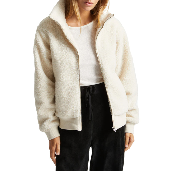 Brixton Utopia Sherpa Bomber Jacket - Women's Dove