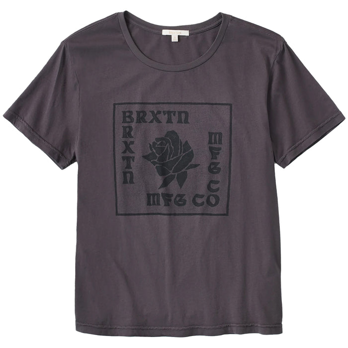 Brixton Rose Vintage T-Shirt - Women's Washed Black