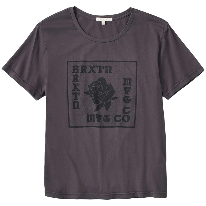 Brixton Rose Vintage T-Shirt - Women's Washed Black