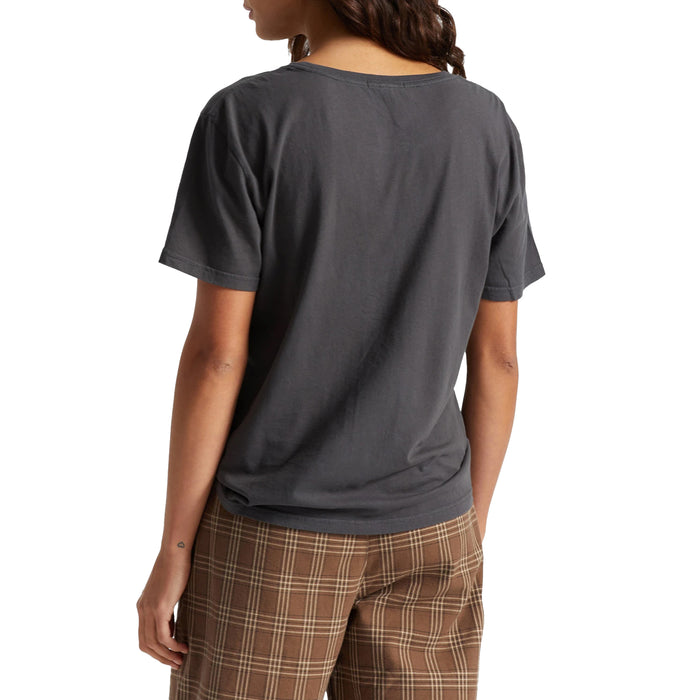 Brixton Rose Vintage T-Shirt - Women's Washed Black