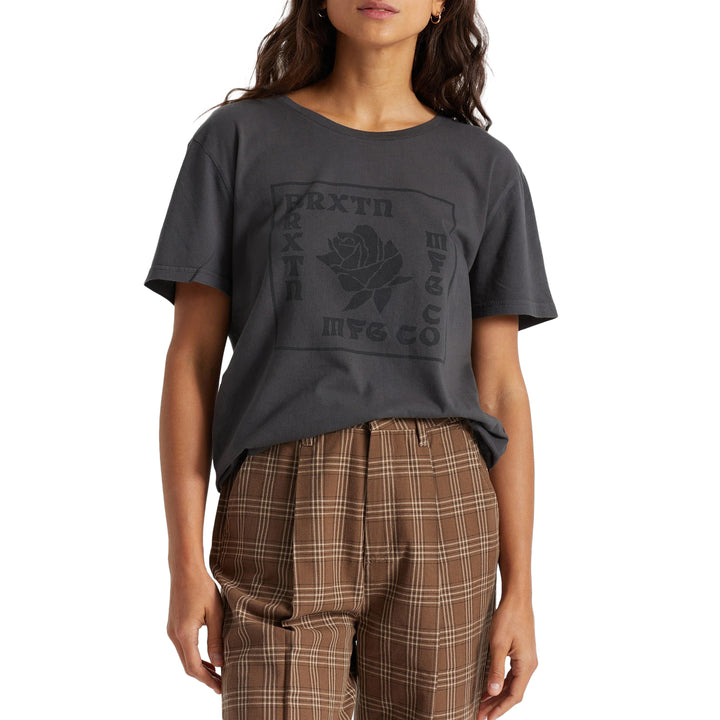 Brixton Rose Vintage T-Shirt - Women's Washed Black