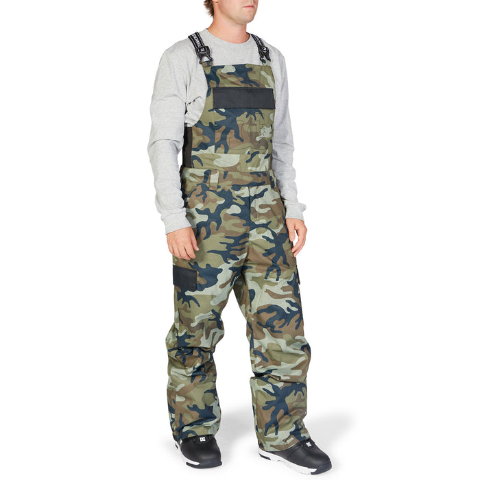 DC Docile Bibs - Men's Woodland Camo Green