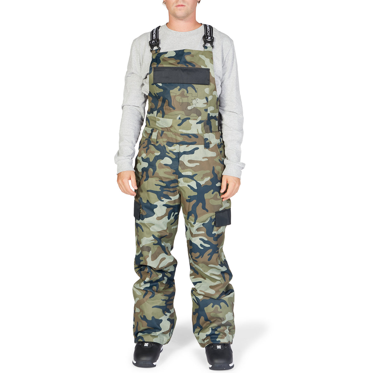 DC Docile Bibs - Men's Woodland Camo Green