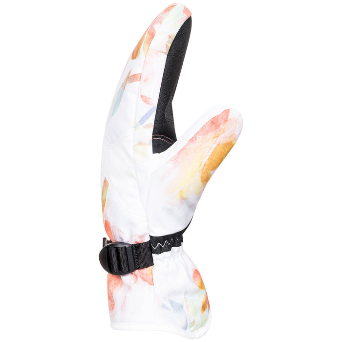Roxy Jetty Mittens - Women's Bright White/Tenderness