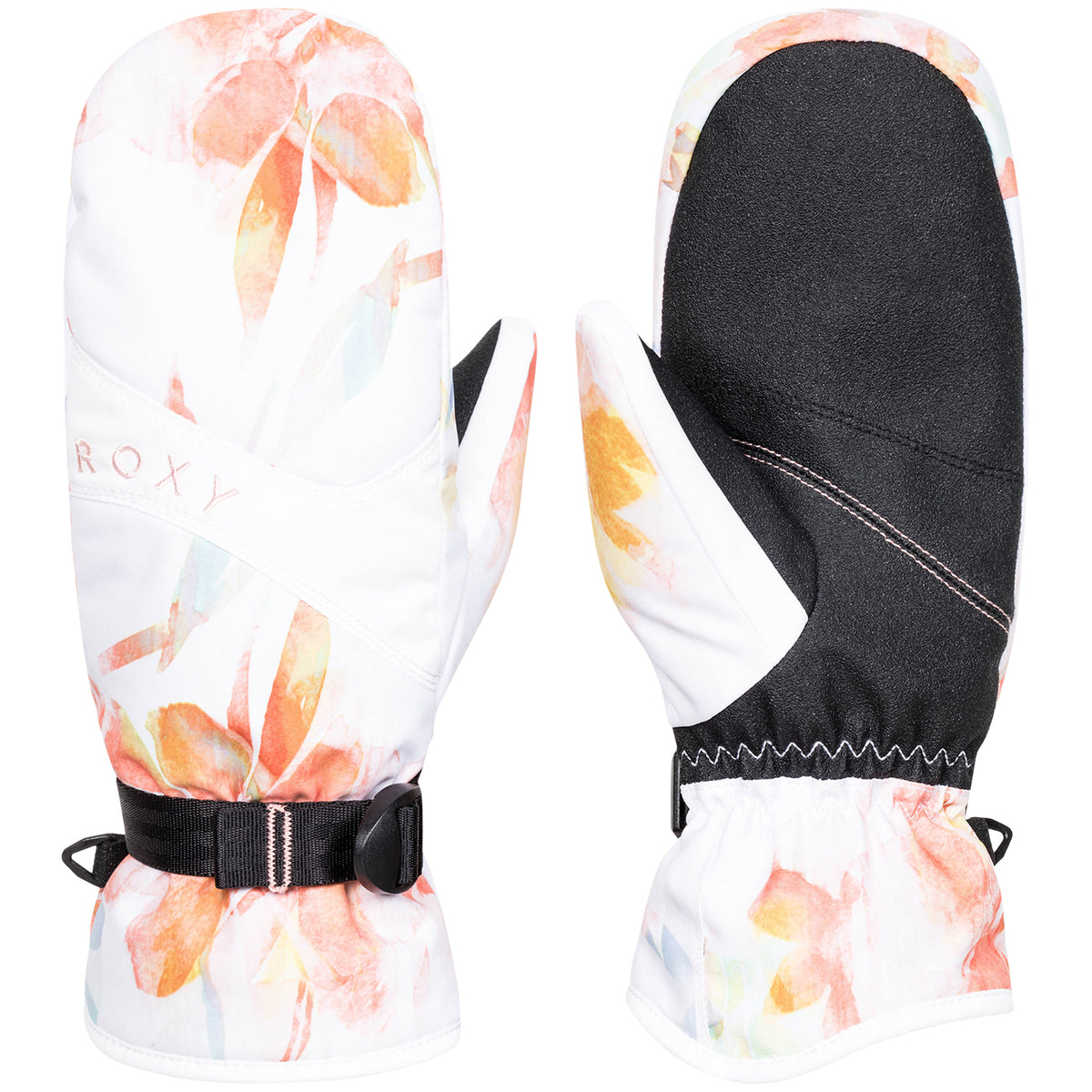 Roxy Jetty Mittens - Women's Bright White/Tenderness