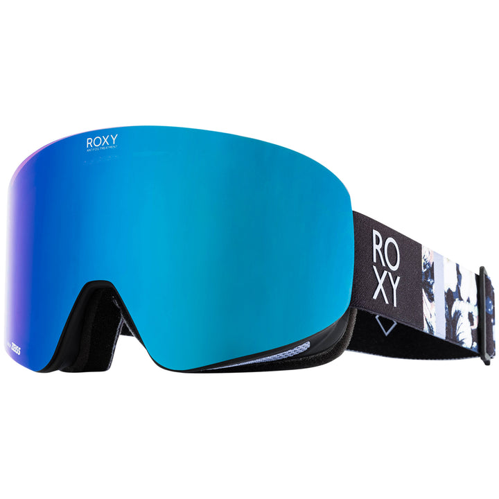 Roxy Feelin Color Luxe Goggles - Women's Black Flowers/Clux Blue