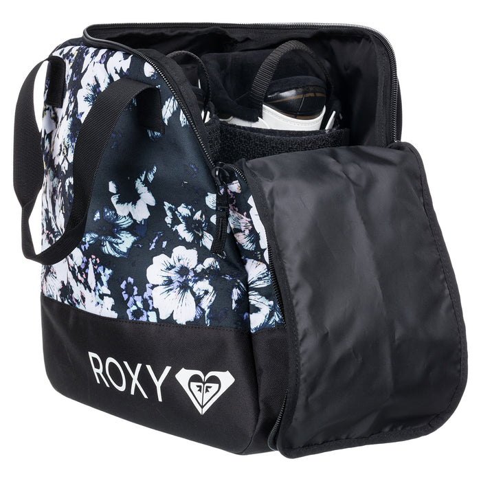 Roxy Northa Boot Bag - Women's True Black/Black Flowers