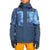 Quiksilver Mission Printed Block Jacket - Boys' Insignia Blue Quiet Storm
