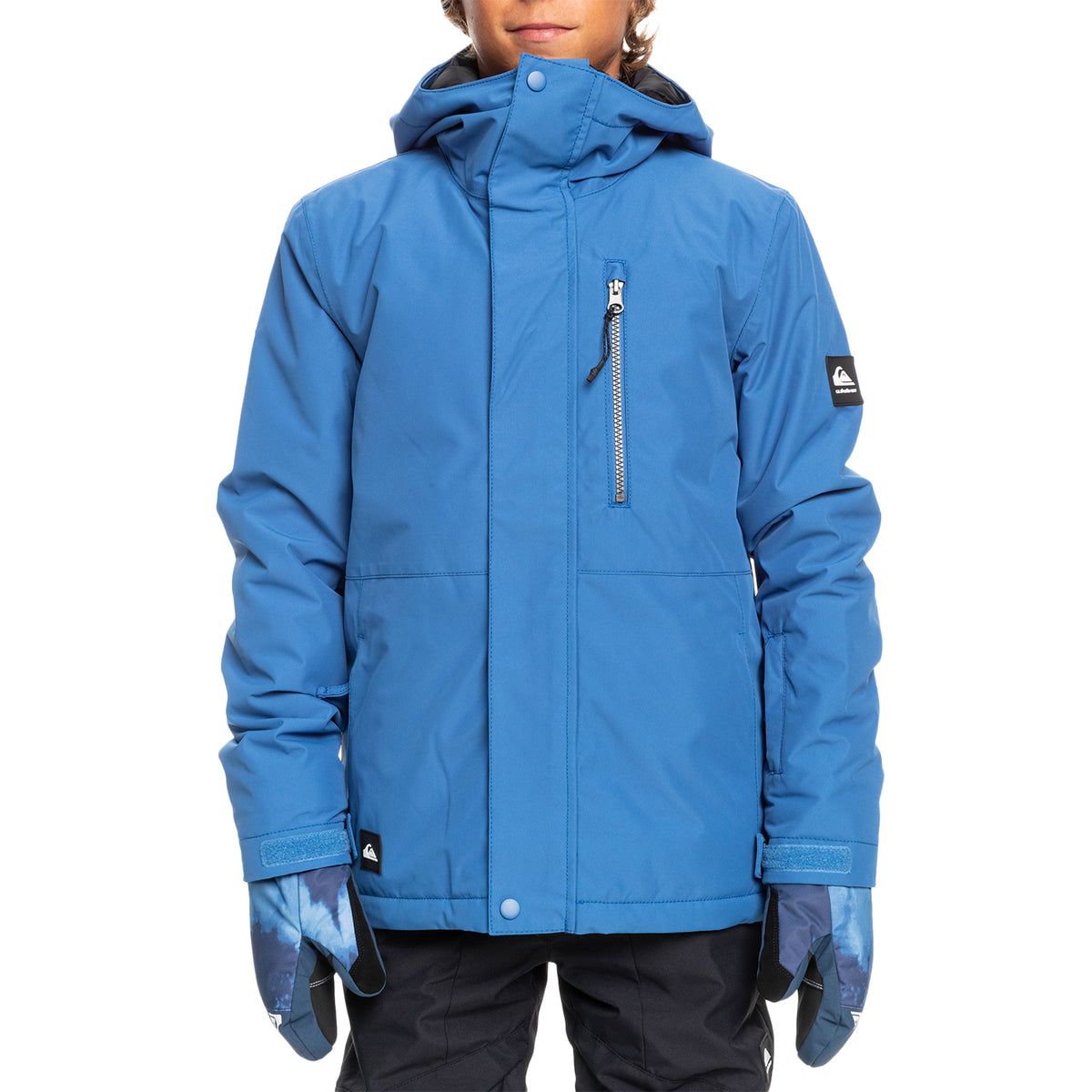 Quiksilver Mission Solid Jacket - Boys' Brght Cobalt