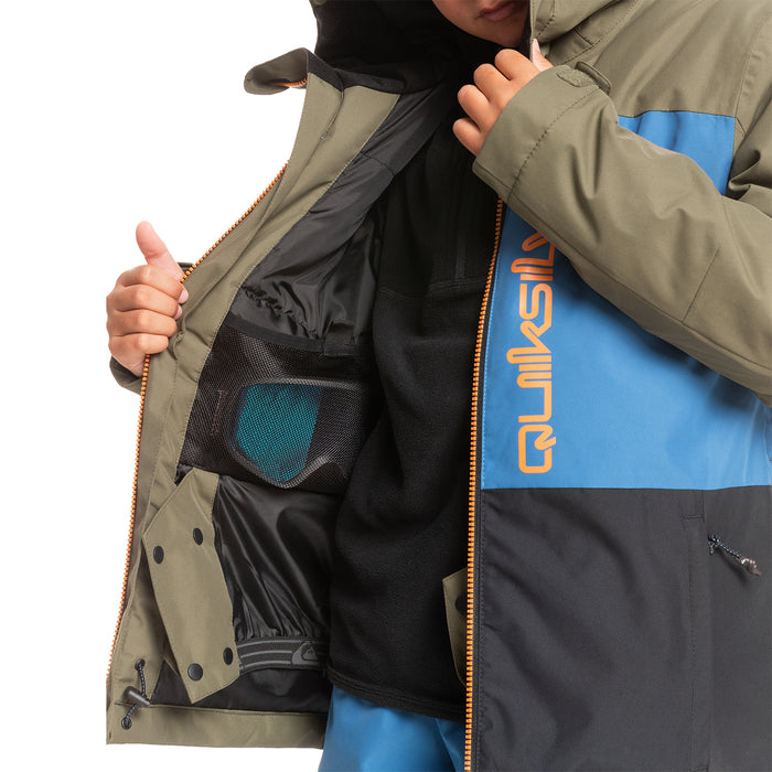 Quiksilver Side Hit Jacket - Boys' Grape Leaf