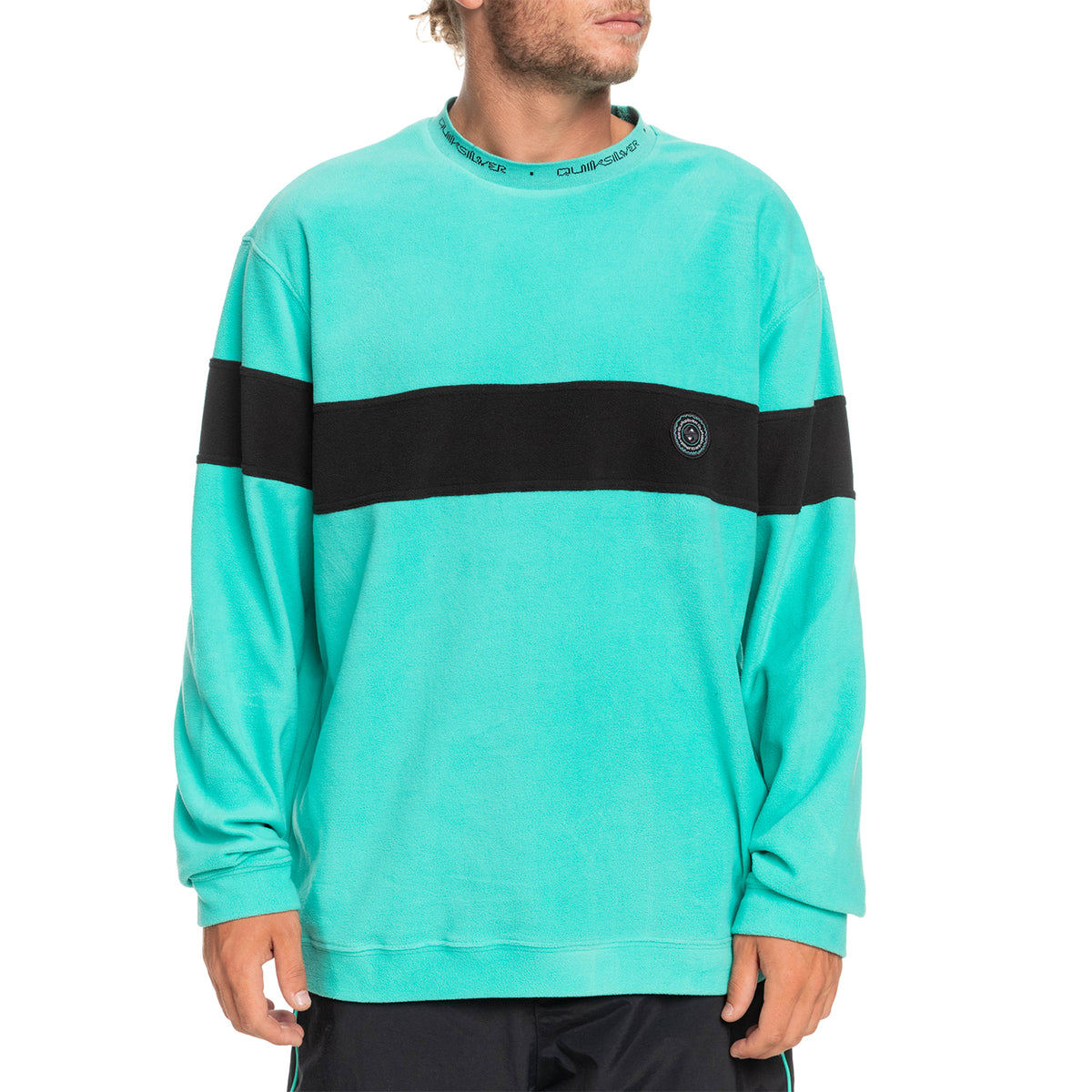 Quiksilver Flame On Fleece Top - Men's Pool Green