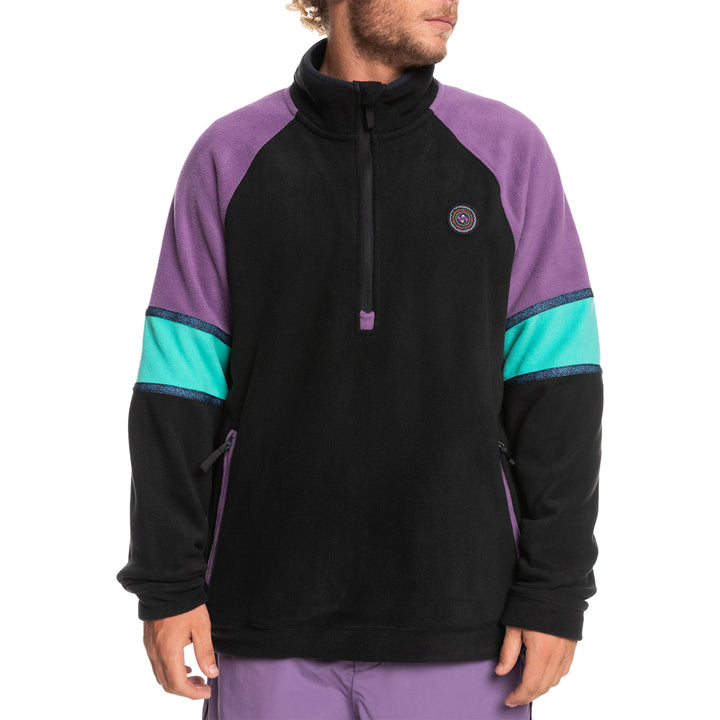 Quiksilver Powder Chaser Half-Zip Fleece - Men's True Black