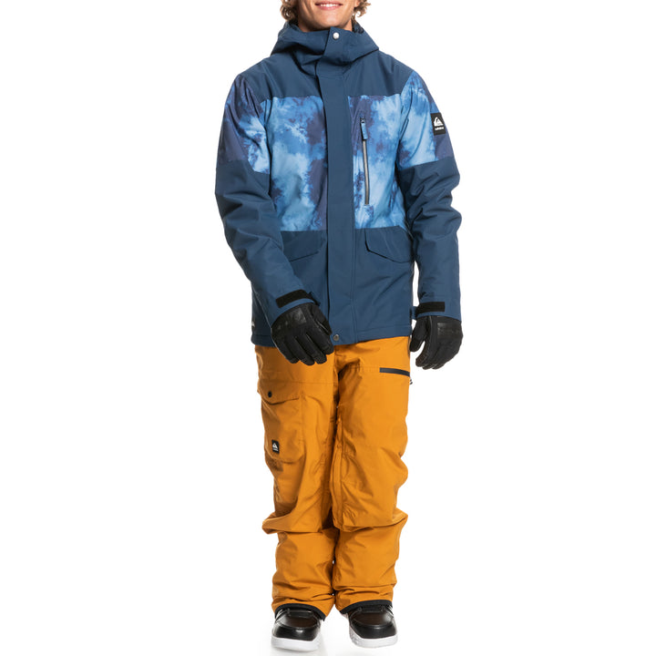 Quiksilver Mission Printed Block Jacket - Men's Insignia Blue/Quiet Storm