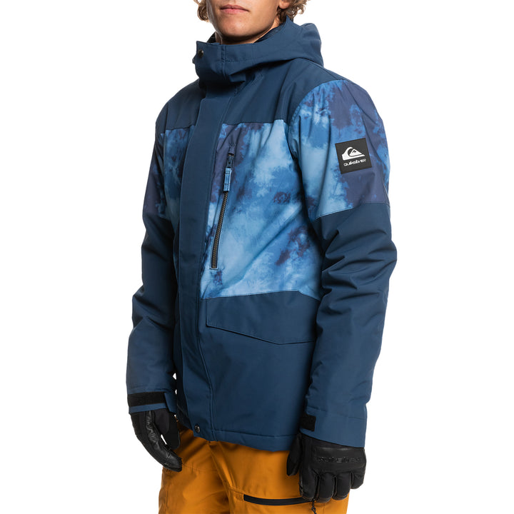 Quiksilver Mission Printed Block Jacket - Men's Insignia Blue/Quiet Storm