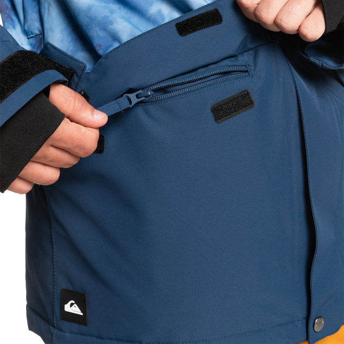 Quiksilver Mission Printed Block Jacket - Men's Insignia Blue/Quiet Storm