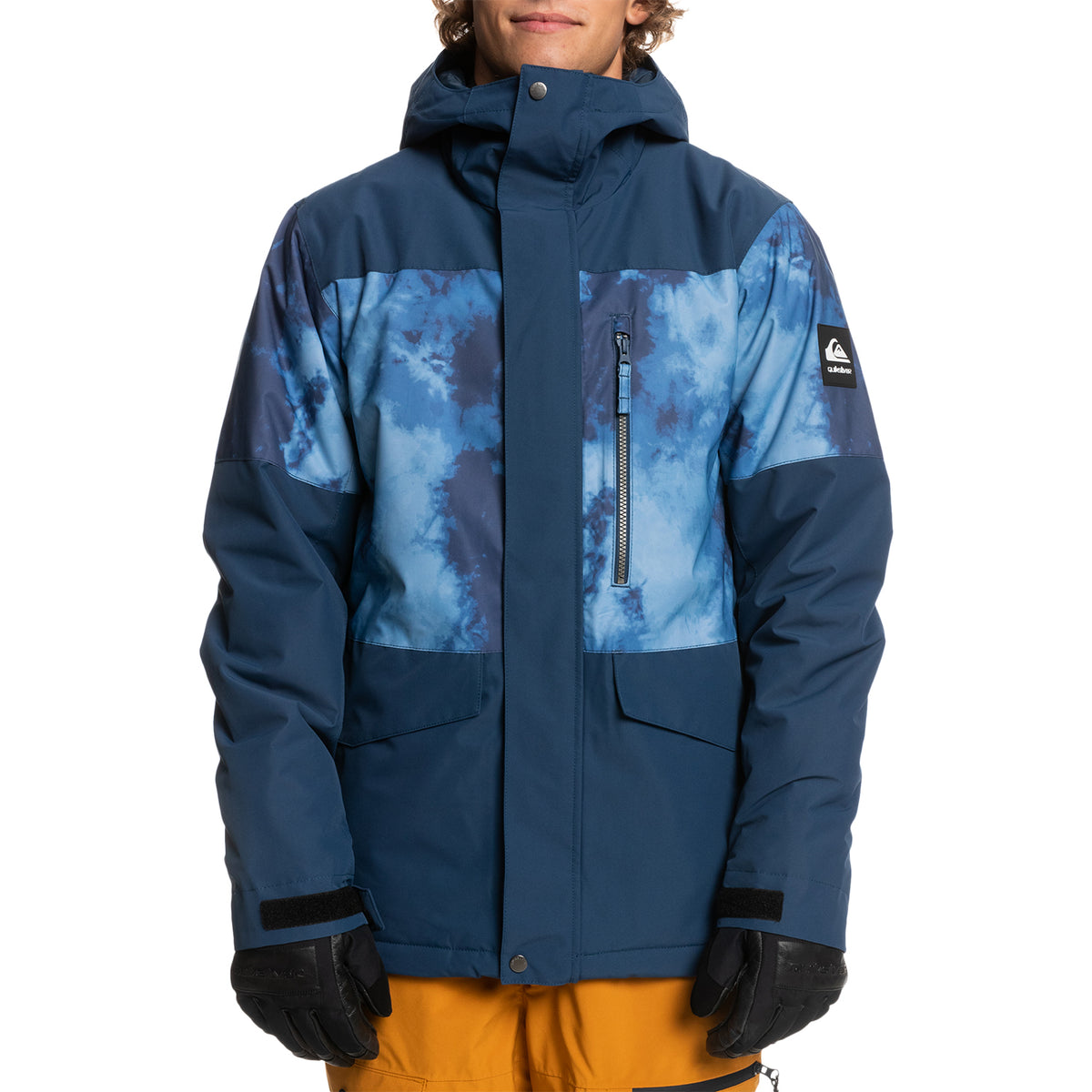 Quiksilver Mission Printed Block Jacket - Men's Insignia Blue/Quiet Storm