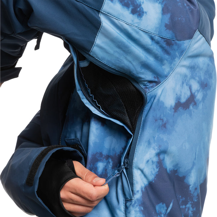 Quiksilver Mission Printed Block Jacket - Men's Insignia Blue/Quiet Storm