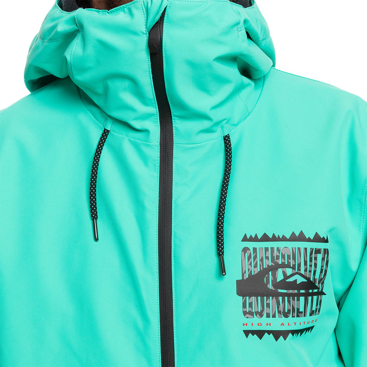 Quiksilver High In The Hood Jacket - Men's Pool Green